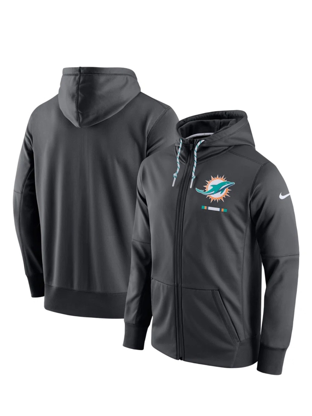 Nike Miami Dolphins NFL On Field Sideline Full-Zip Hoodie